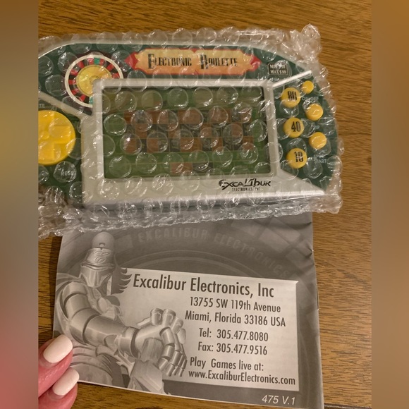 Excalibur ROULETTE Electronic Handheld Game, NIB - Picture 3 of 11